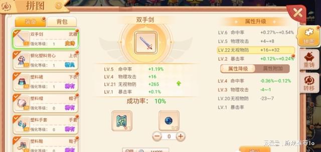 彩虹岛怀旧版拼图打法大全_彩虹岛新区拼图技巧_拼图系统升5降4攻略